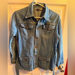 Vintage Maverick Classic Blue Denim Jean Jacket Sz M